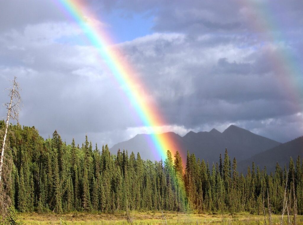 beso arcoiris context